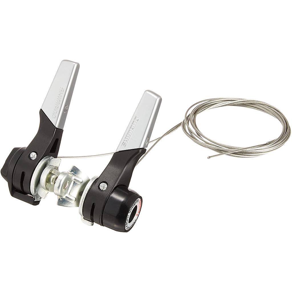 Radenie Shimano dvojpáčka SY20A 2x7spd s objímkou na rám