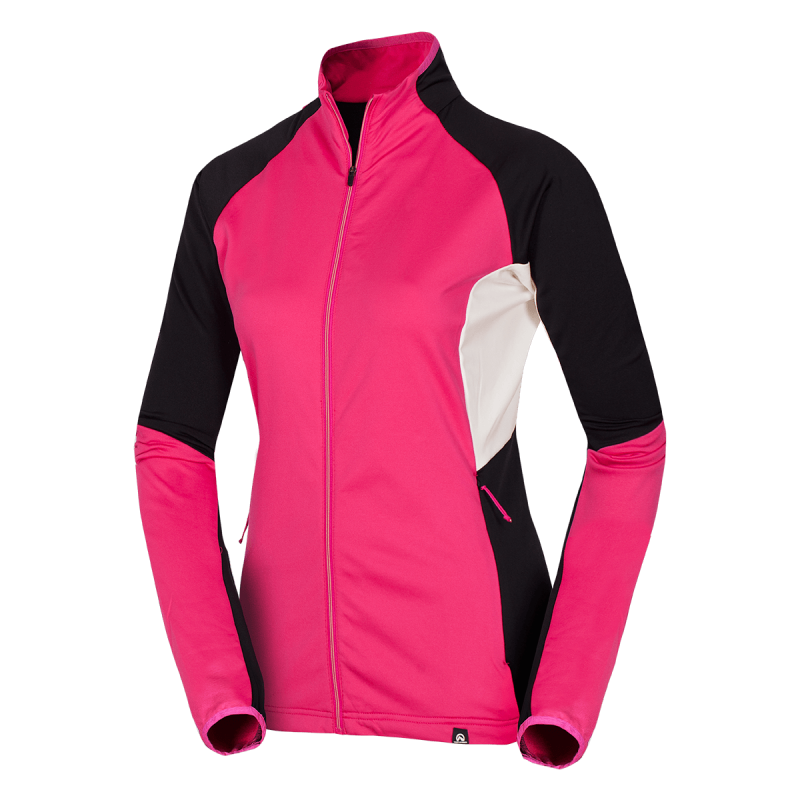 Dámska mikina Northfinder Zliechova ski-touring active comfort čierno-ružová L
