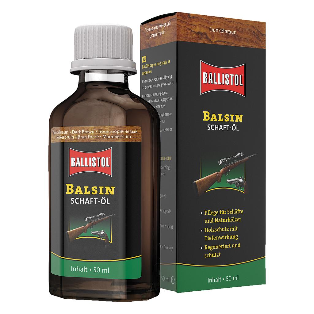 Olej Ballistol Balsin Stock oil tmavohnedý 50ml