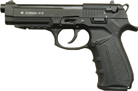 Plynová pištoľ Zoraki 918 cal. 9mm