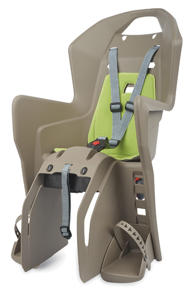 Detská sedačka Koolah na nosič 3-bodová krémovo-zelená