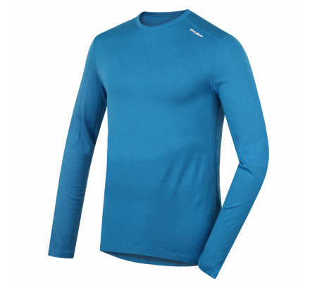 Pánske termo tričko Husky Merino s dlhými rukávmi modré XL