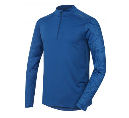Pánsky rolák Husky Active Winter s dlhými rukávmi a zipsom modrý M