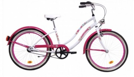 Bicykel Kenzel Bloom 24" bielo-ružový