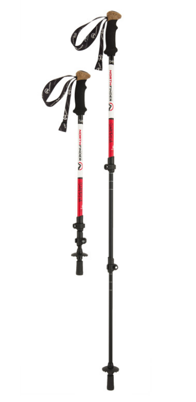 Turistické palice Northfinder Sherpa červené