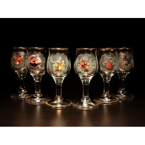 Poháre na stopke Jagerglass na likér 30ml / 6ks