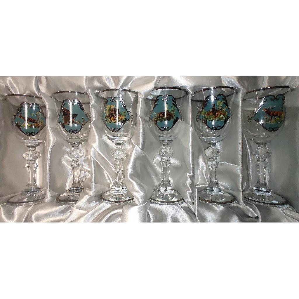 Poháre na stopke Jagerglass na likér 60ml / 6ks